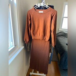 Skirt & sweater set, Cecil McBee